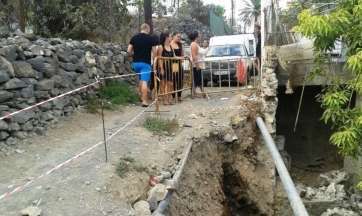 Protesta de los vecinos semanas atrás en el lugar del suceso (Foto TA)