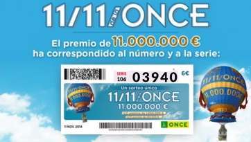 Cupón con el número agraciado con el premio mayor (Foto TA)