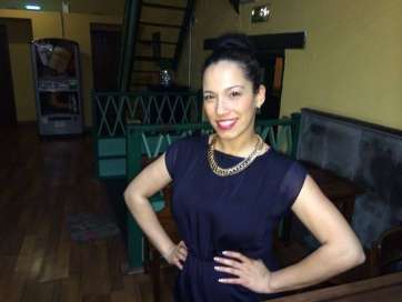 La artista Cristina Martel en El Casino de Telde (Foto TA)