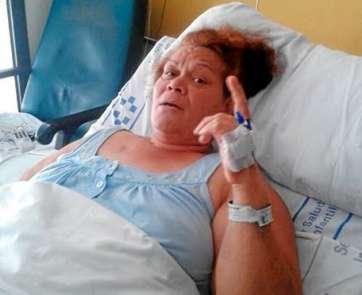 La víctima durante su conversación con Canarias7 en julio de 2013 (Foto Totoyo-C7)