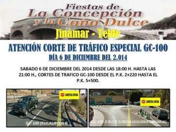 Cortes de tráfico que se producirán este sábado (Foto TA)