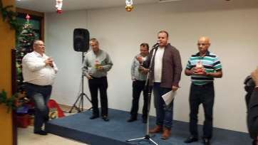 Momento del acto de este domingo por la noche (Foto TA)