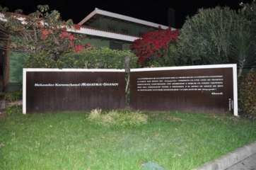 Escultura dedicada a Gandhi en Telde, obra de Chano Navarro (Foto TA)