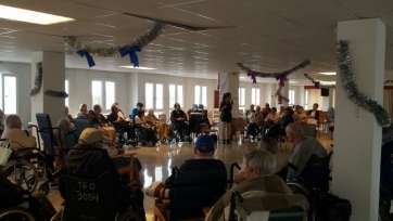 Imagen de archivo de una actividad navideña en la residencia de Taliarte (Foto TA)