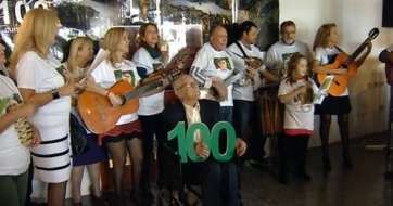 Fernandoo Pérez durante la celebración de cumpleaños (Foto TA)