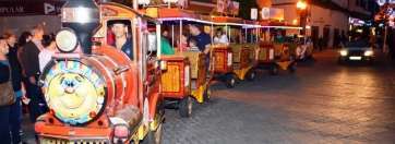 El minitren eléctrico que recorre las calles de Los Llanos de Telde (Foto TA)