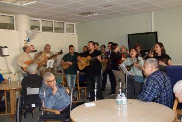 Un momento de la actuación en El Sabinal (Foto TA)