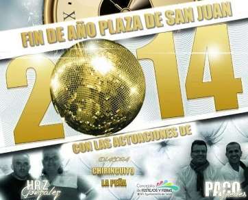 Cartel de la fiesta de Año Nuevo (Foto TA)