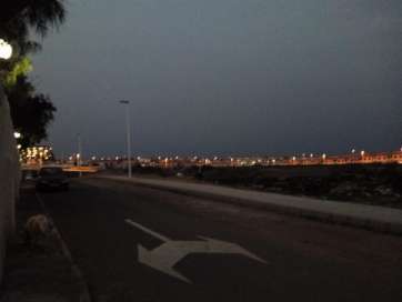 Alumbrado sin funcionar en Las Rosas (Foto TA)