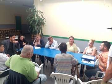 Momento de la reunión de este martes (Foto TA)