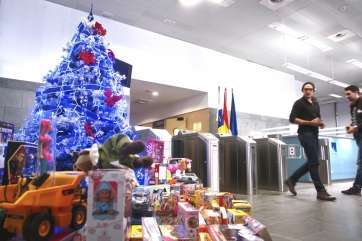 Juguetes recogidos en los centros de trabajo de Endesa en Canarias (Foto TA)