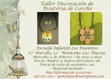 Cartel de uno de los talleres (Foto TA)