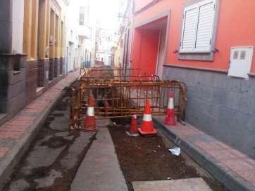 Estado actual de la calle (Foto TA)