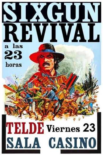 Cartel de la actuación de los Sixgun Revival (Foto TA)