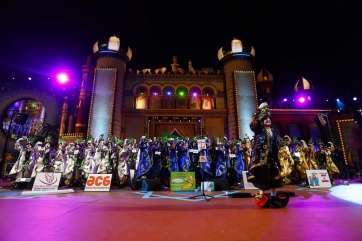 Los Nietos de Sary Mánchez este miércoles sobre el escenario de Santa Catalina (Foto Carnaval de Las Palmas de GC)