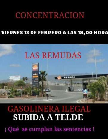 Cartel de la protesta (Foto TA)