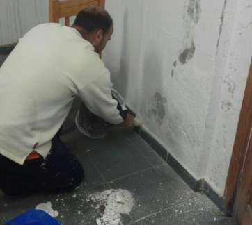 Trabajos en el local de Lomo Magullo (Foto TA)