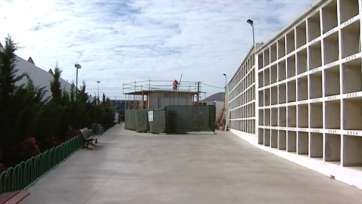 Imagen de archivo de las obras en el cementerio (Foto TA)