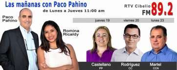 Invitados a los tres primeros programas de Las mañanas de Paco Pahino (Foto TA)