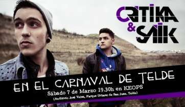 Cartel de la actuación de los jóvenes en la Gala infantil (Foto TA)