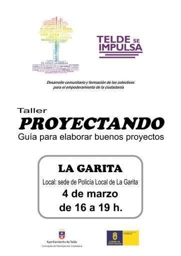 Cartel del taller formativo (Foto TA)