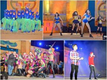 Montaje fotográfico de la gala infantil (Foto Antonio Alí)