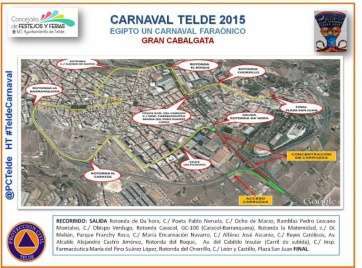 Recorrido de la Cabalgata de Telde (Foto TA)