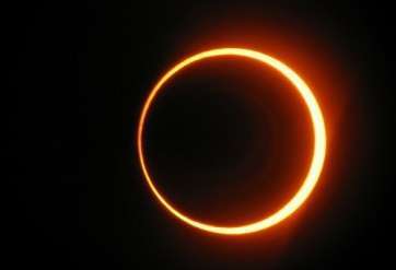 Imagen de un eclipse de sol (Foto TA)