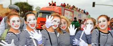 Mascaritas del coso carnavalero (Foto TA)