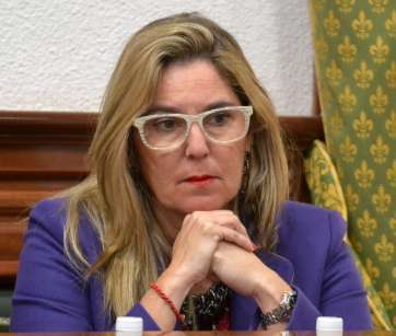 María González Calderín, concejala de Sanidad, en el Pleno municipal de este miércoles (Foto TA)