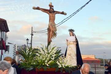 Imagen del Cristo de las agonías y la Virgen Dolorosa (Foto Antonio Alí)