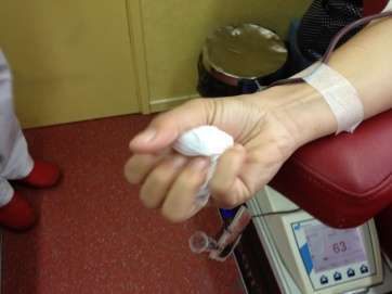 Imagen de una donación de sangre en Telde (Foto TA)