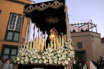 Imagen del trono de la Dolorosa (Foto Jesús Ruiz Mesa)