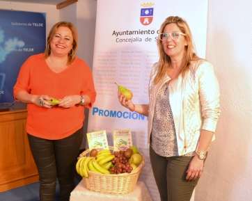 Mari Carmen Castellano y María González Calderín durante la rueda de prensa (Foto TA)