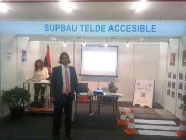 Imagen del stand instalado por el Ayuntamiento de Telde en la primera edición de la Gran Canaria Accesible (Foto TA)