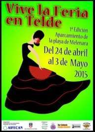 Cartel de la Feria de Sevilla de Melenara (Foto TA)