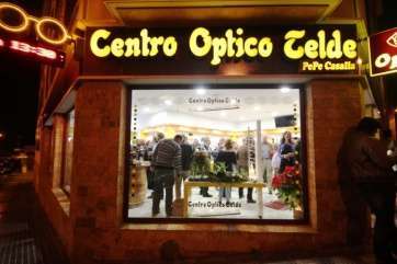Establecimiento de Centro Óptico Telde en la calle de Los Gofiones (Foto TA)