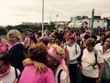 Celebración de la caminata saludable por el litoral de Telde (Foto TA)