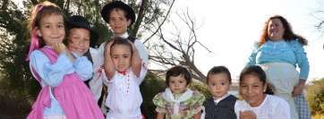 Grupo de niños que participaron en la romería (Foto TA)