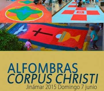 Cartel de la celebración del Corpus Christi en Jinámar (Foto TA)
