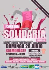 Cartel de la I Carrera Solidaria por la parálisis cerebral (Foto TA)