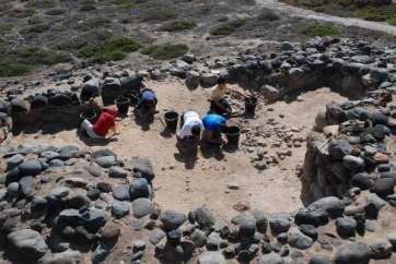 Imagen del yacimiento de La Restinga en Jinámar, lugar de uno de los anteriores campos de trabajo del Cabildo (Foto TA)