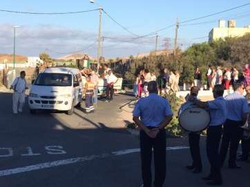 Momento de la romeria de este sábado (Foto TA)