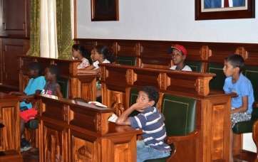 Imagen de archivo de una recepción por parte del Ayuntamiento de Telde a otros jóvenes que participaron en el programa (Foto TA)