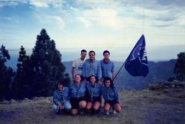 Imagen de archivo de un grupo de scots de Telde (Foto Archivo Scouts de Telde)
