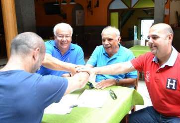 De izquierda a derecha, Delfín Herrera, Mauricio Cruz, Claudio Ojeda e Iván Naranjo (Foto TA)