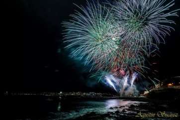 Espectáculo pirotécnico del pasado año (Foto Agustín Suárez)