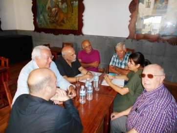 La consejera insular de Industria, Comercio y Artesanía mantuvo una reunión con directivos de El Casino de Telde (Foto TA)