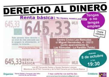 Cartel promocional de la charla (Foto TA)