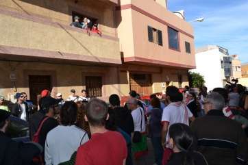 Imagen de archivo de un intento de desahucio en El Caracol (Foto TA)